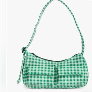 Green Gingham Shoulder Bag baggu Women